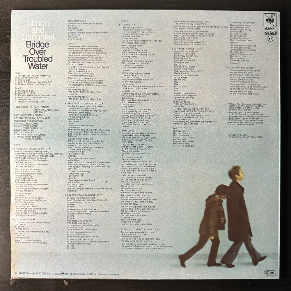 Simon And Garfunkel ‎– Bridge Over Troubled Water (Голландия)