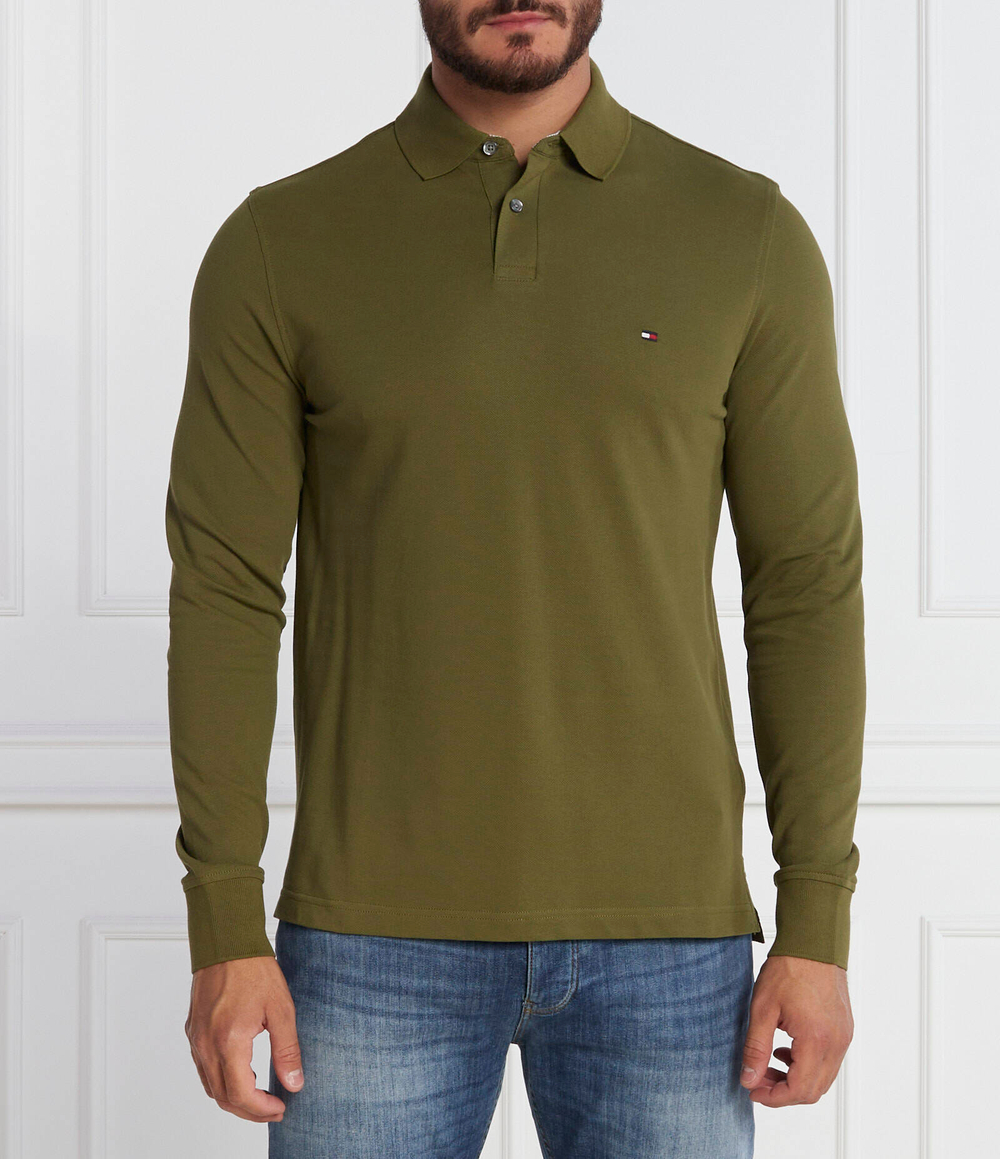 Поло Tommy Hilfiger - хаки(MW0MW20183)