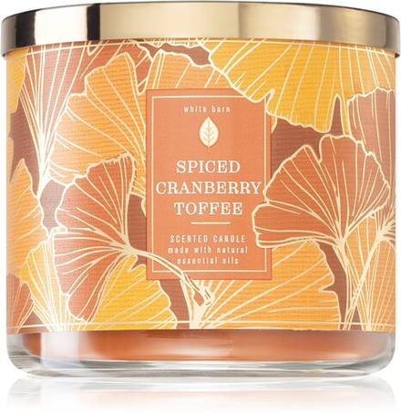 Bath & Body Works Spiced Cranberry Toffee - ароматическая свеча /   411  g  / GTIN 667555348317
