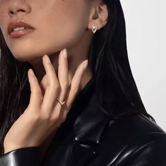 Кольцо Messika Fiery pave свадебное