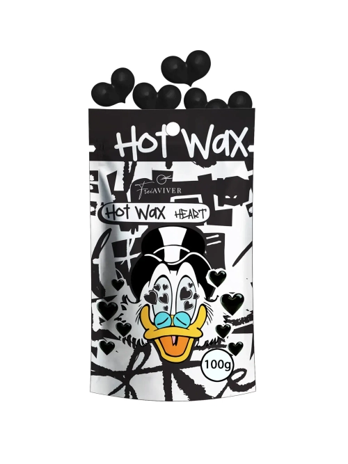 Воск FreiAVIVER для депиляции бровей и лица Hot Wax 100g (чёрные сердечки)