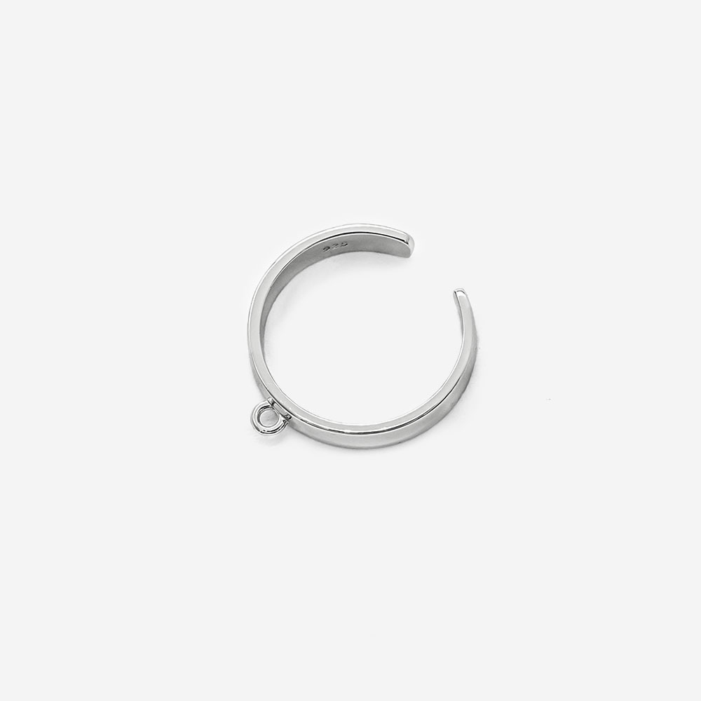 Основа для кольца "Классика", 19*3,8мм, родирование