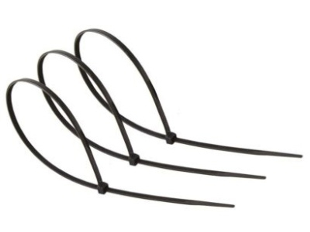 Хомуты нейлоновые черные 100х3,6мм (25шт/уп) TDM