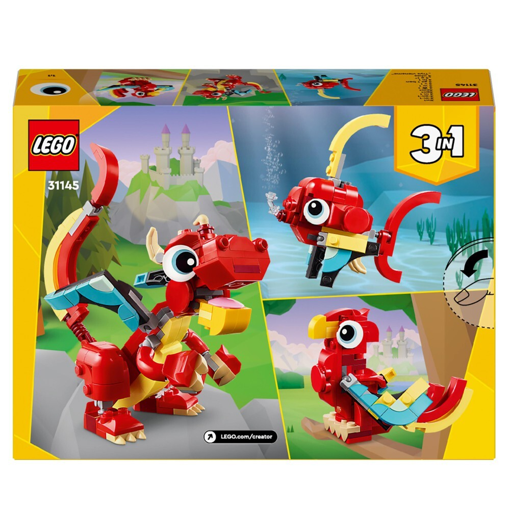 LEGO Creator — Красный дракон 3 в 1 31145 / артикул   31145  / GTIN 5702017584942
