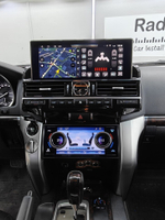 Магнитола для Toyota Land Cruiser 200 2007-2015 (климат на ШГУ) - Radiola RDL-LC200H-07-15-105 монитор 12.3" на Android 13, 6Гб+128Гб, CarPlay, 4G SIM-слот