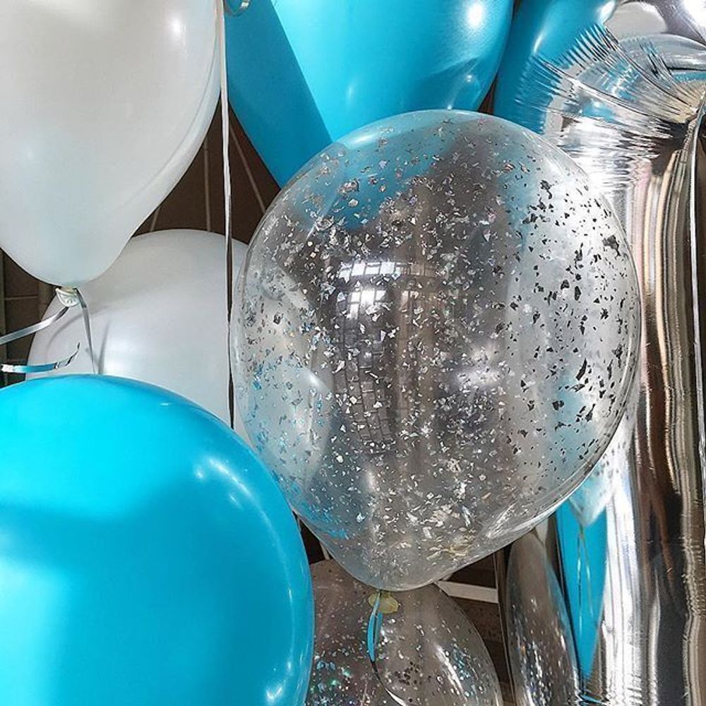 Конфетти дробленые Серебро, Голография, 20 г.