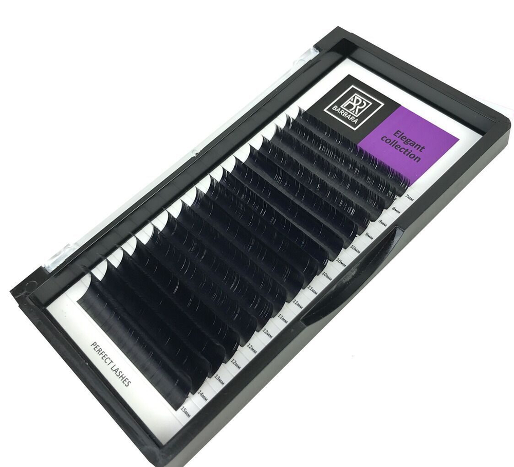 Чёрные ресницы BARBARA "Elegant" (D 0.07 15mm)