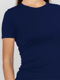 Футболка облегающая однотонная