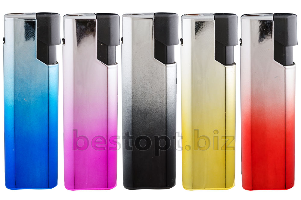 Зажигалки Турбо VOLK  (v-079)-2 метал джет пламя (25шт*40бл)