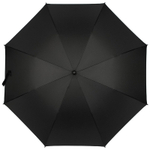 Зонт-трость полуавтоматический складной 119см (полиэстер) черный