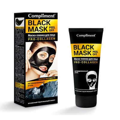 Compliment Black Mask Маска-пленка для лица PRO-COLLAGEN