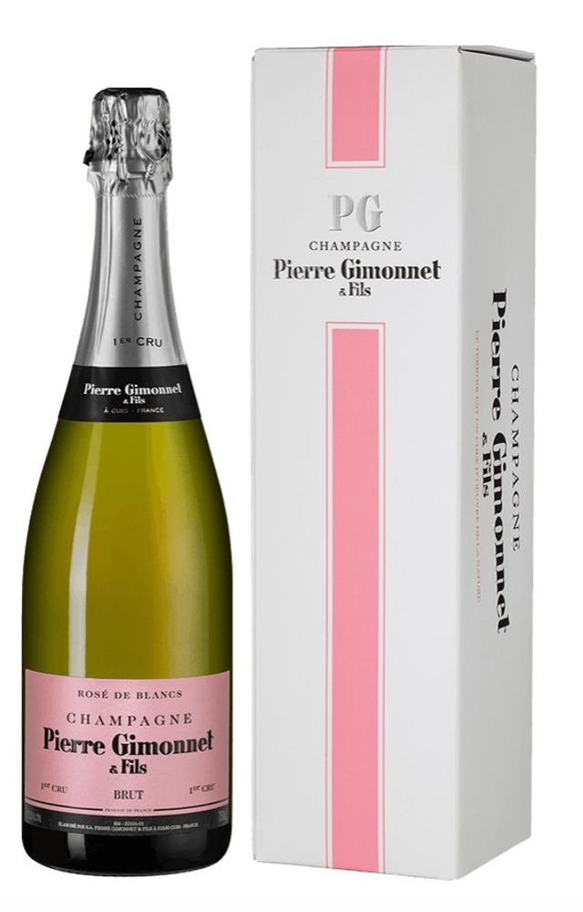 Шампанское Rose de Blancs Premier Cru Pierre Gimonnet &amp; Fils gift box, 0,75 л.
