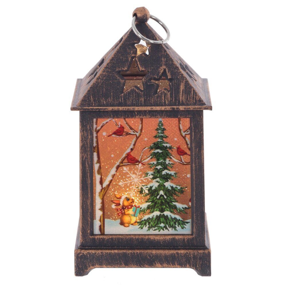 GAEM Изделие декоративное "Фонарь" (подсвет, LR44 х3шт) L6,5 W6,5 H12 см, 2в.