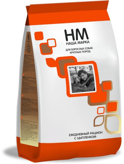 Наша Марка для взрослых собак крупных пород, цыпленок