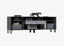 Тумба для ТВ "Оливия" (графит/мрамор глянец), МФ Миф. г. Пенза