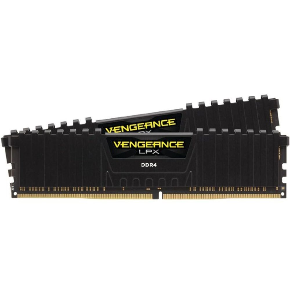 Оперативная память CORSAIR 32GB 3200МГц DDR4 CL16 DIMM (Kit of 2) XMP 2.0, Vengeance LPX Black