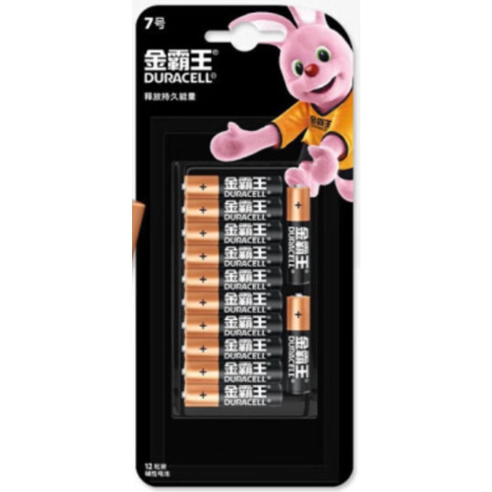 Батарейки Duracell ААА алкалиновые 1,5v 12 шт. LR03-12BL Basic (CN)