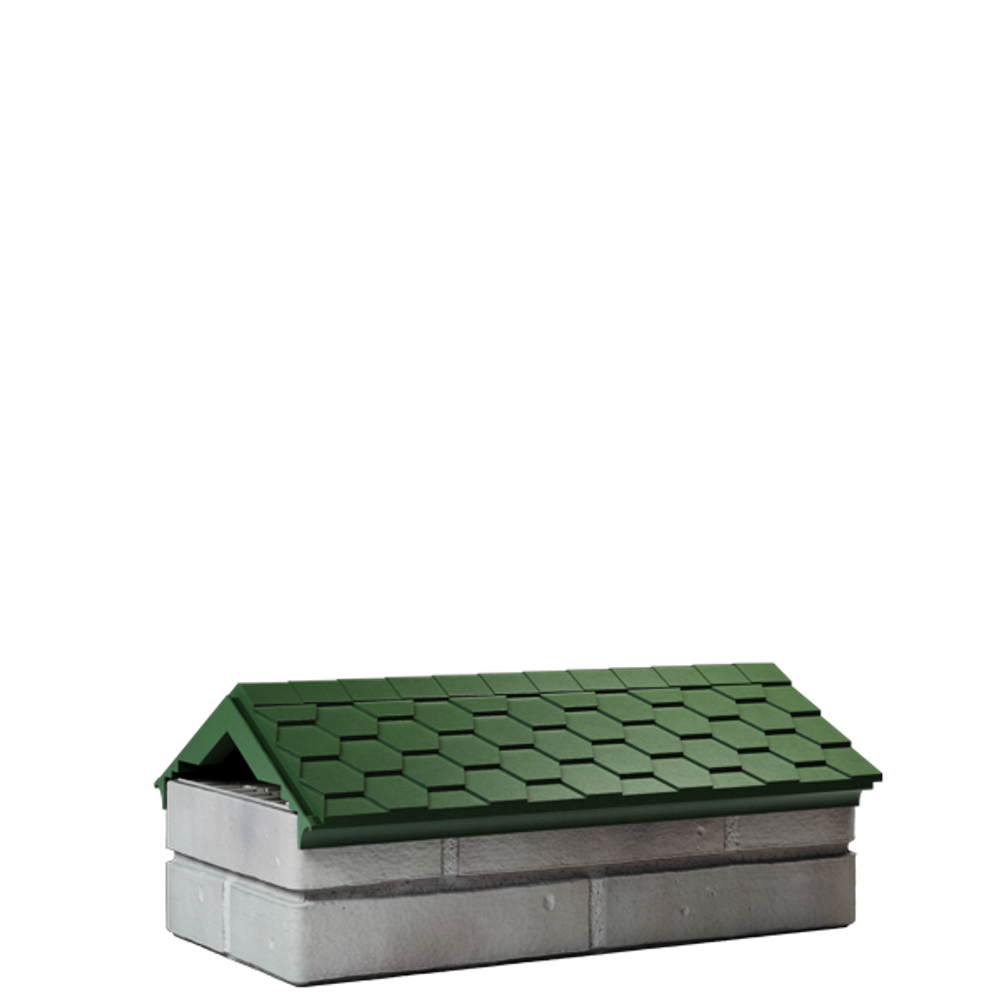 Парапет полимеркомпозитный Everest 250*510 (1 кирпич) зеленый