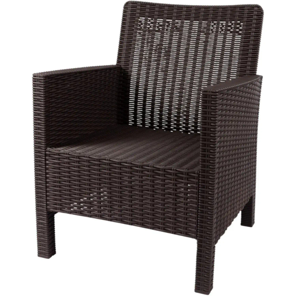 Кресло TDT_садовое коричневое под ротанг