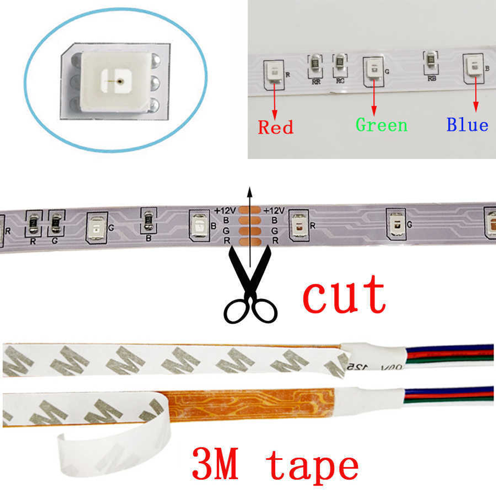 Огонек OG-LDL11 набор LED лента мультицвет SMD (1м, IP20, блок, пульт)