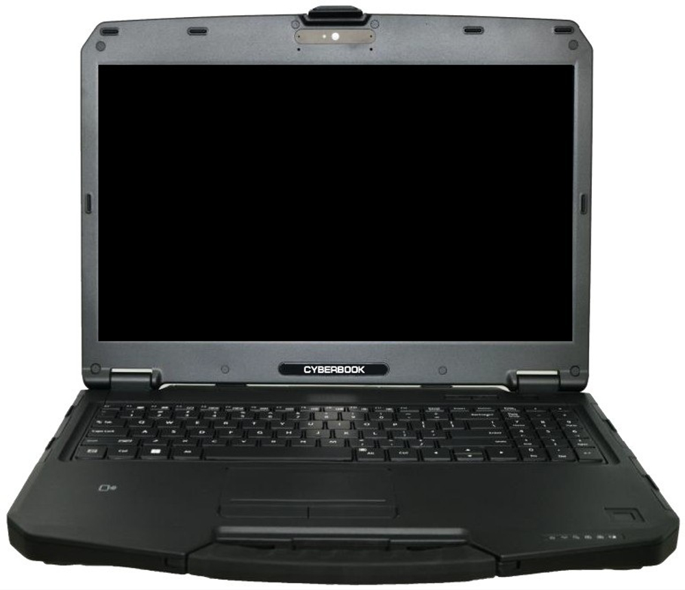 Ноутбук защищённый CyberBook S1255 15 ", Core i5, 8 Гб RAM, 256 Гб SSD, Iris Xe Graphics, Черный