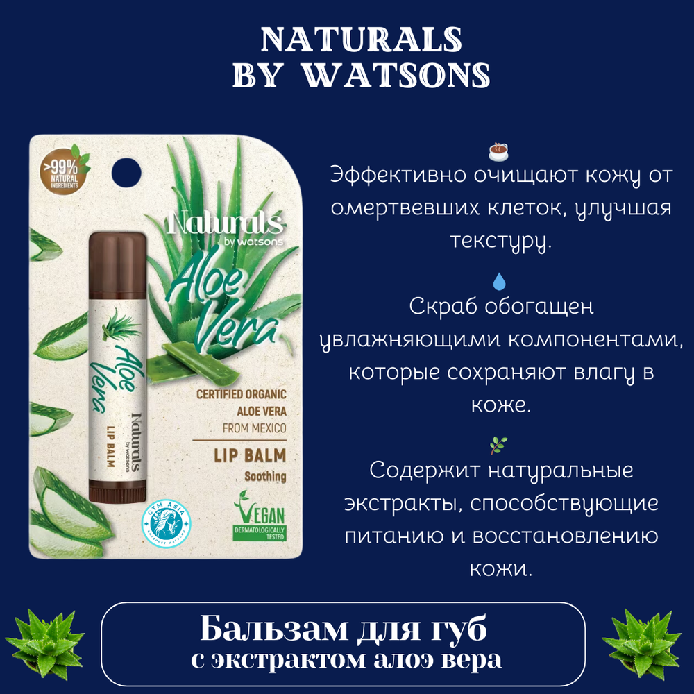💋Бальзам для губ с алоэ вера🌿
