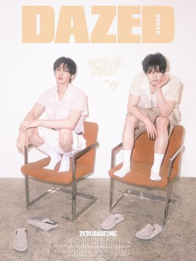 публикация DAZED - 2025.07 ZEROBASEONE SEOK MATTHEW & KIM GYU VIN C Type