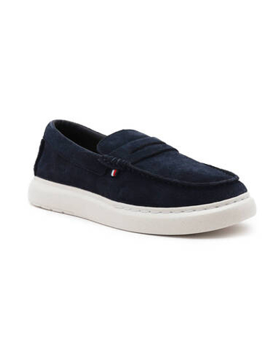 Кожаные мокасины tommy hilfiger hybrid loafer Tommy Hilfiger - темно-синий(FM0FM04440)