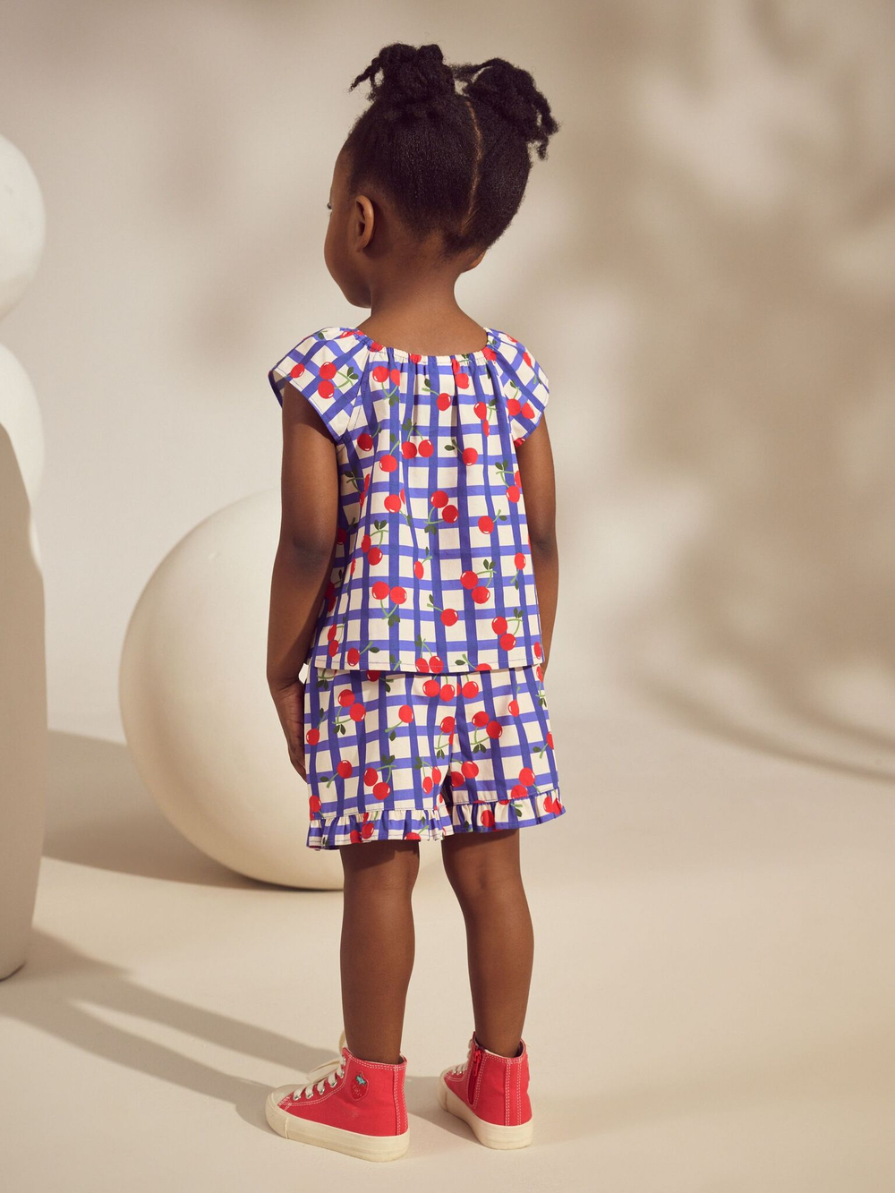 Топ и шорты в комплекте для девочки Next AC4-613, Синий, Белый