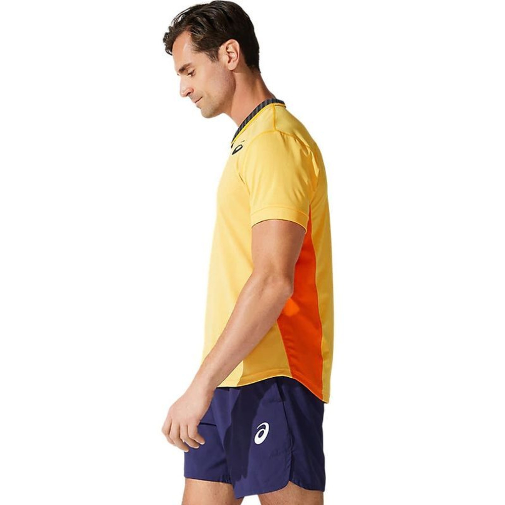 Мужское поло теннисное Asics Match M Polo Shirt - tiger yellow