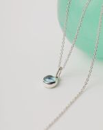 Подвеска Alpha с голубым топазом