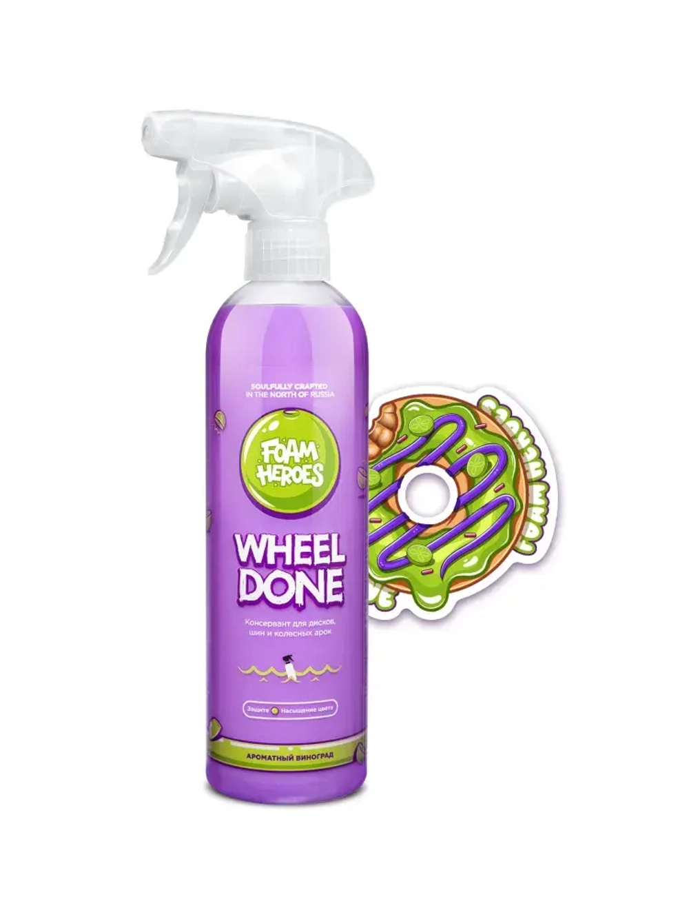 Foam Heroes Wheel Done консервант для дисков, шин и колесных арок, 500мл