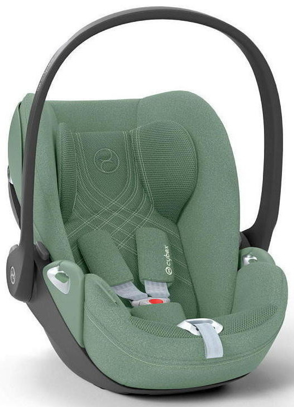 Коляска Cybex Priam IV Rosegold complete Cloud T Leaf Green Plus Base T 3 в 1 Mirage Grey