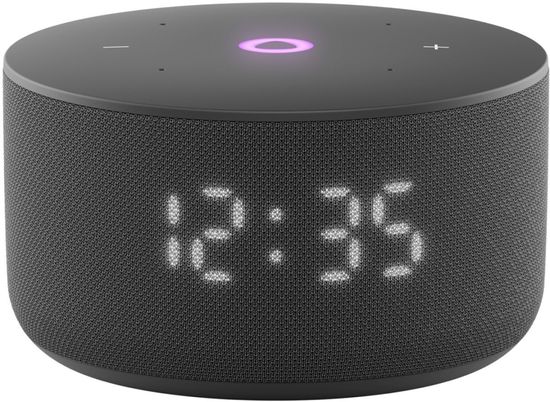 Умная колонка Яндекс Мини 3 с часами, черный