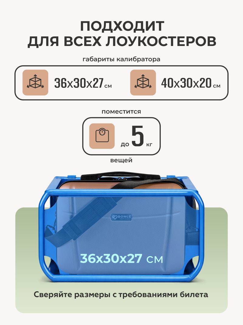 Чемодан L с кейсом в комплекте Капучино