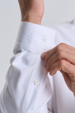 Сорочка мужская ZEER длинный рукав, overshirt, цвет белый, эффект Pеach 55214 08