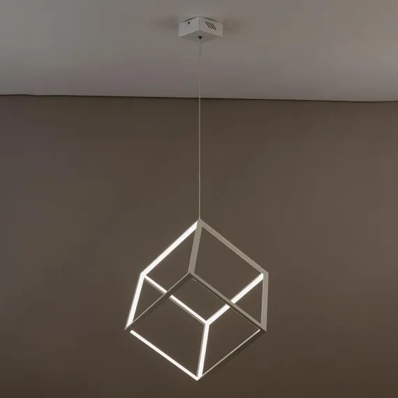 CL719300 Куб Белый Св-к Подвес, LED 40W*4000K
