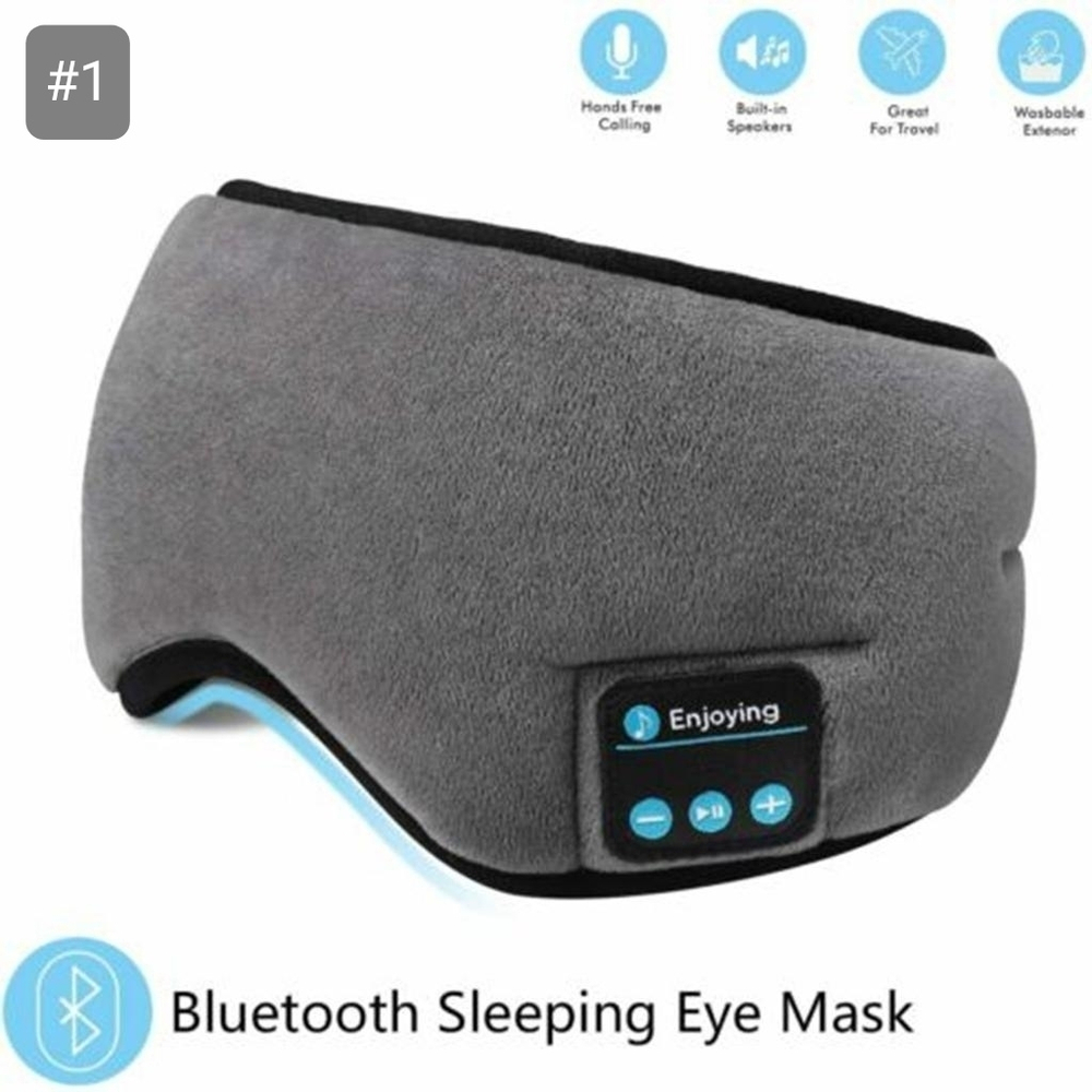 Беспроводные наушники, повязка для сна с микрофоном, Маска для глаз, Bluetooth повязка на голову, HORO - Wireless Music Goggles "HR-01"
