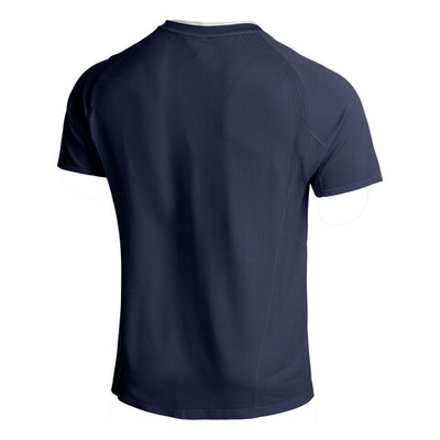 Мужское теннисное поло Wilson Players Seamless Zip Henley 2.0 T-Shirt Men - Blue
