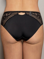 Трусики-панти Compliment с кружевными вставками по бокам (Размер: 44) (Цвет: черный)