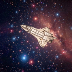 Деревянный конструктор Космический корабль Шаттл (EWA)