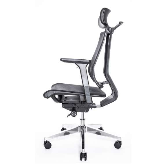 Кресло FALTO G1 AIR (3 уровня поясницы, сетка, черный)