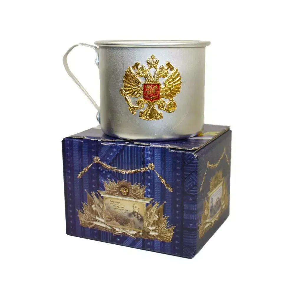 Кружка алюминиевая Герб РФ