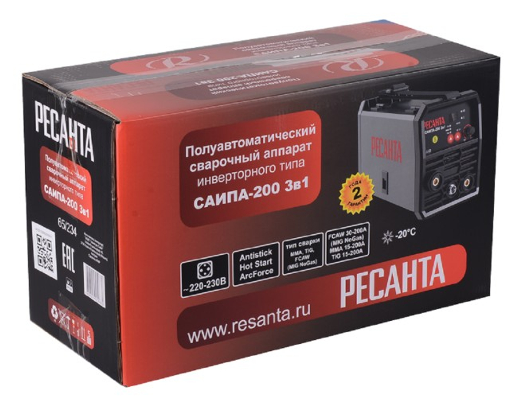 Сварочный полуавтомат Ресанта САИПА-200 3в1 65/234
