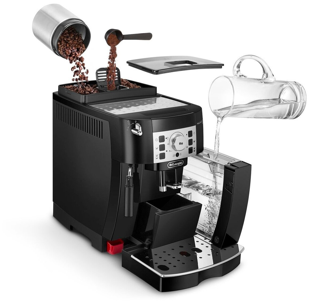 Кофемашина DeLonghi ECAM 22.110.B черная (ECAM 22.110.B )