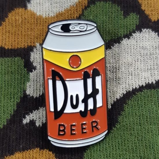 Значок металлический Duff Beer р-р 3х1,5см