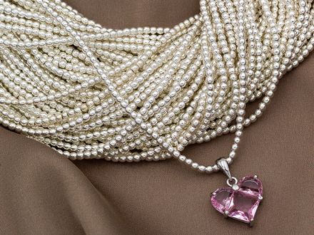 Нить гематитовых бусин 4мм, цвет светлое серебро