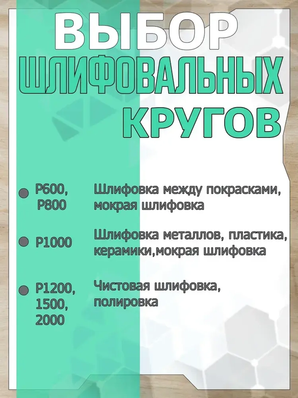 Шлифовальные круги 125мм на липучке, 12 штук