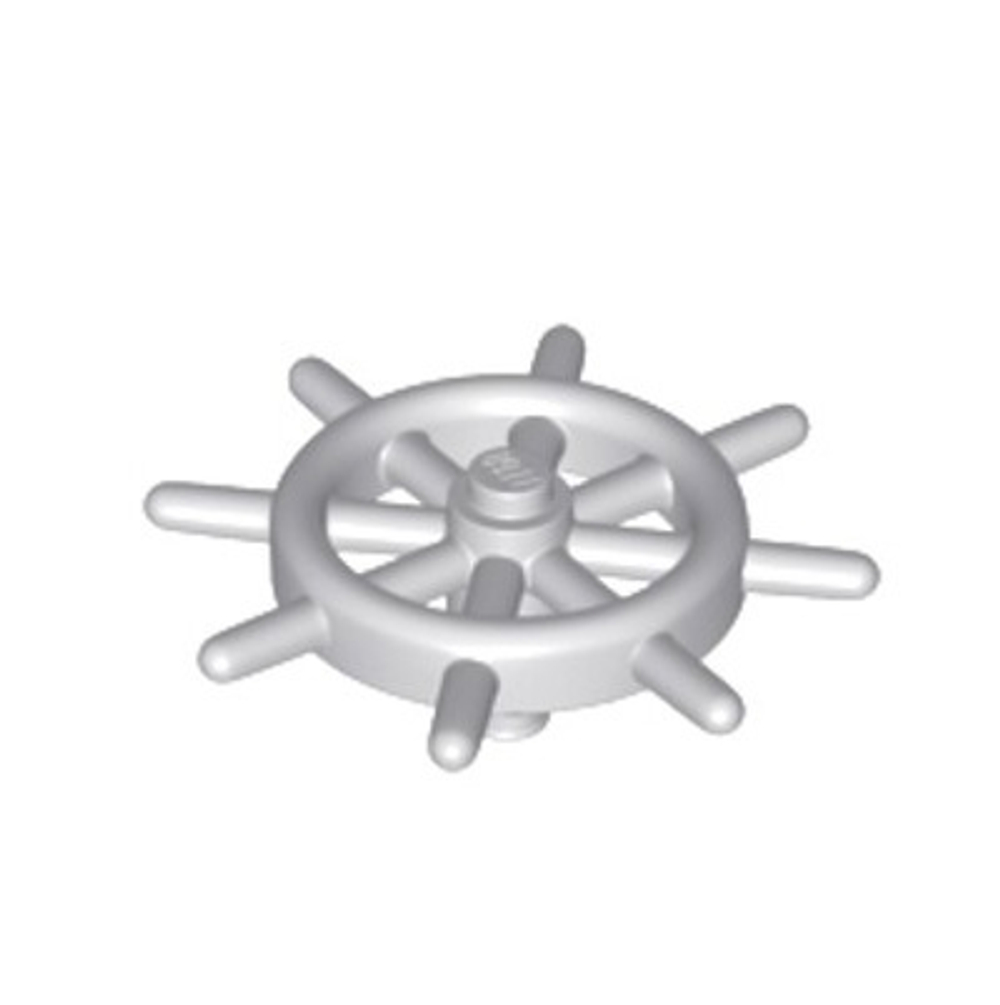 Штурвал с прорезным штифтом 4790b Light Bluish Gray