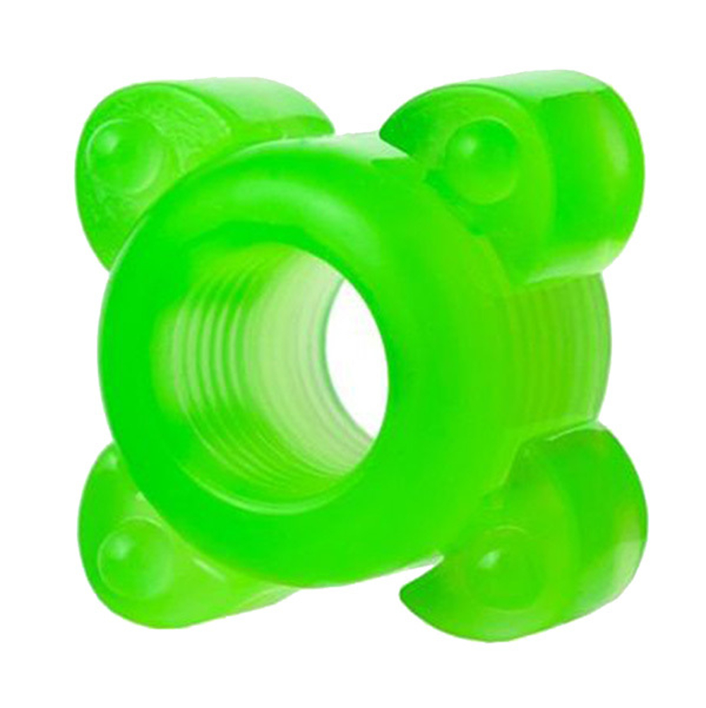 Набор из 6 зеленых эрекционных колец 1,5см ToyFa Basic 888200-10